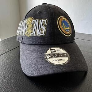 Golden State Warriors New Era 2017 Champions Adjustable Cap 9FORTY NBA EUC